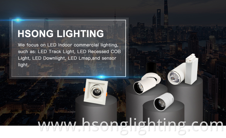 High Lumin rail led track light for restaurant